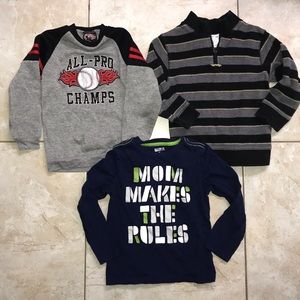 Bundle of Boys sweaters/Long sleeve shirts